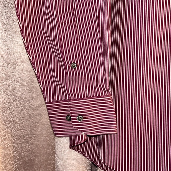 Paul Frederick Size 16 1/2 Slim Fit Non Iron Long Sleeve Button Down Shirt - Picture 6 of 11